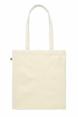 Logo trade promotional merchandise picture of: Organic cotton shopping bag