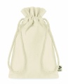 Small organic cotton gift bag, Beige