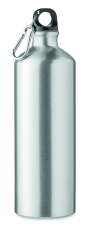 1000 ml single-walled aluminum water bottle with a carabiner