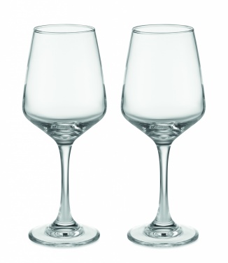 Logo trade promotional product photo of: Set of 2 wine glasses