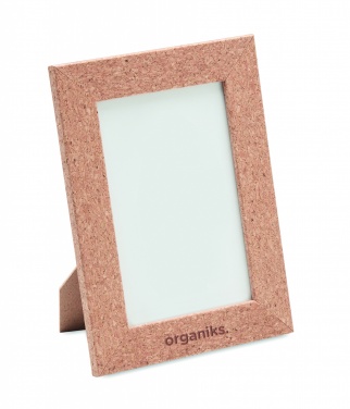 Logo trade business gift photo of: Cork photo frame