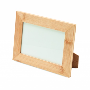 Logo trade promotional giveaways image of: Bamboo photo frame