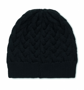 Logotrade corporate gift picture of: Cable knit beanie in RPET