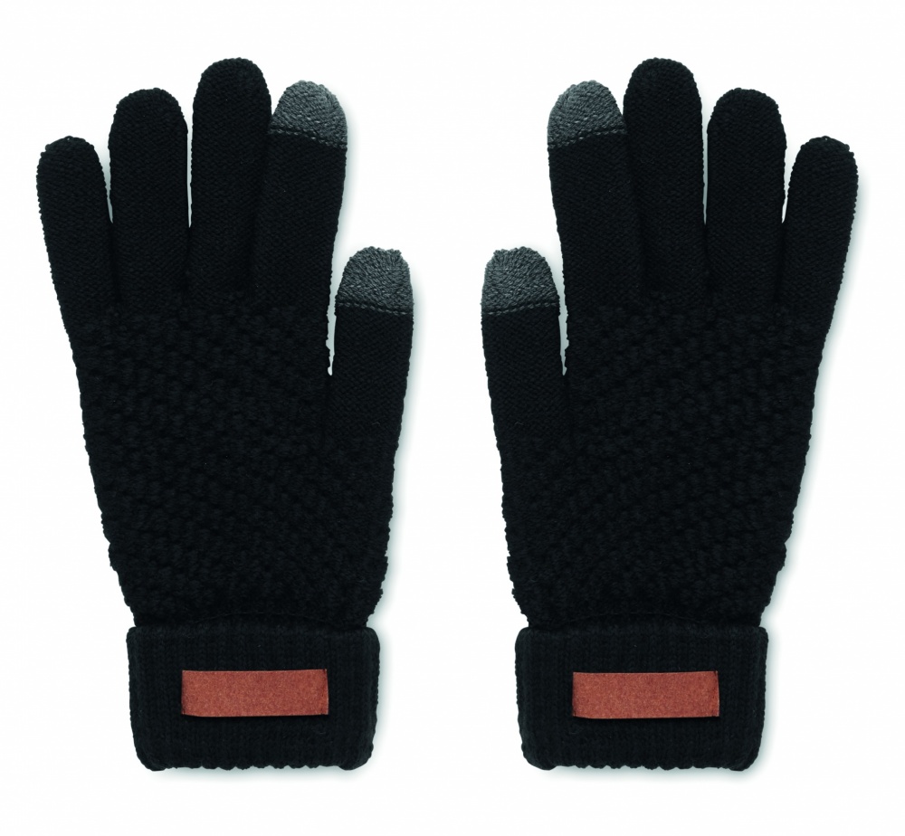 Logotrade promotional item picture of: Rpet tactile gloves