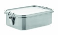 Stainless steel lunch box, Matt Silver