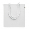 Recycled cotton shopping bag, White