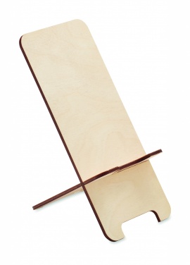 Logotrade promotional merchandise picture of: Birch Wood phone stand