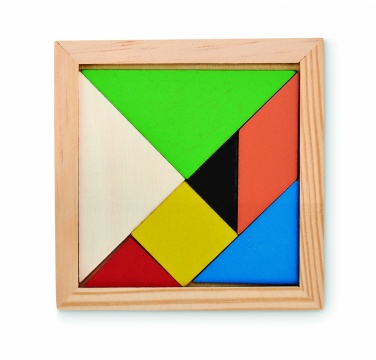 Logo trade corporate gift photo of: Tangram puzzle in wood