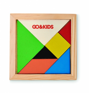 Logotrade promotional merchandise photo of: Tangram puzzle in wood