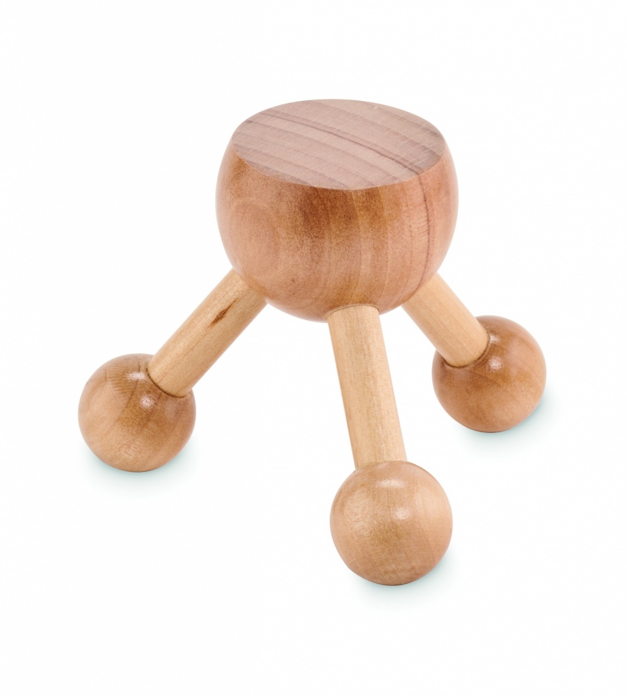 Logotrade promotional gift image of: Hand held massager in wood