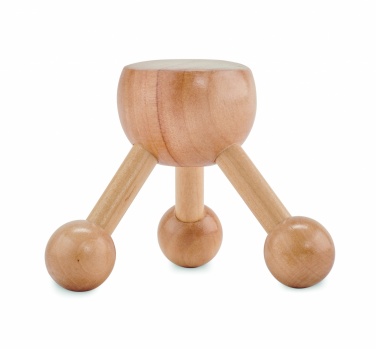 Logo trade advertising product photo of: Hand held massager in wood