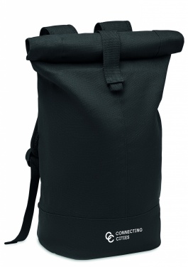 Logotrade corporate gift picture of: Rolltop washed canvas backpack