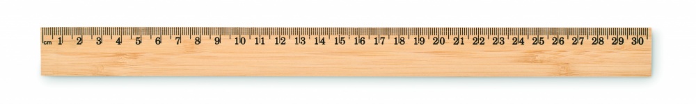 Logo trade promotional merchandise picture of: Ruler in bamboo 30 cm