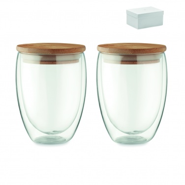 Logotrade promotional products photo of: Set of 2 glasses 350 ml in box