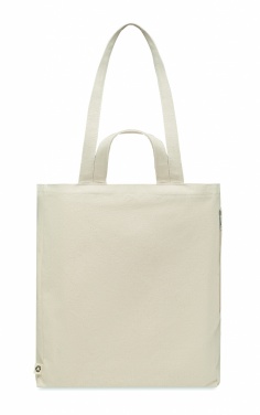 Logo trade promotional merchandise picture of: Recycled cotton shopping bag