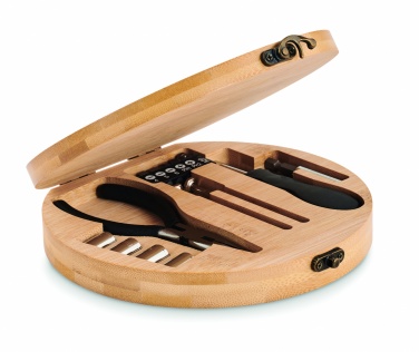 Logotrade promotional giveaway image of: 15 piece tool set bamboo case