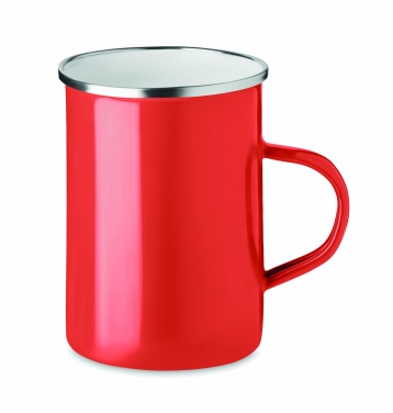 Logo trade promotional gift photo of: Metal mug with enamel layer