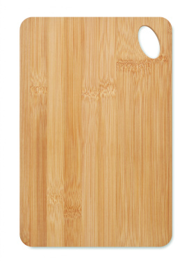 Logo trade promotional giveaways image of: Large bamboo cutting board