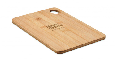 Logo trade promotional giveaway photo of: Large bamboo cutting board