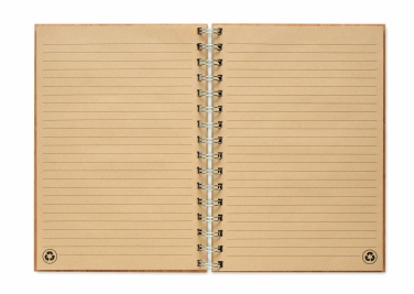 Logo trade promotional products picture of: A5 ring bound Bamboo notebook