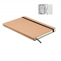 A5 notebook recycled carton, Beige