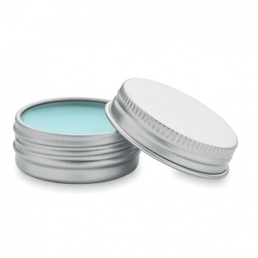 Logo trade promotional giveaways image of: Vegan lip balm in round tin