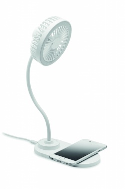 Logo trade promotional items picture of: Desktop charger fan with light