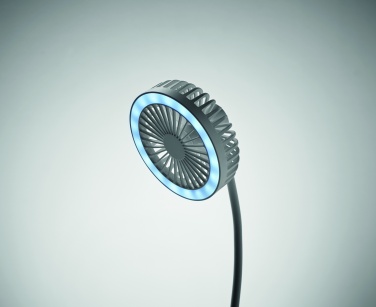 Logo trade promotional item photo of: Desktop charger fan with light