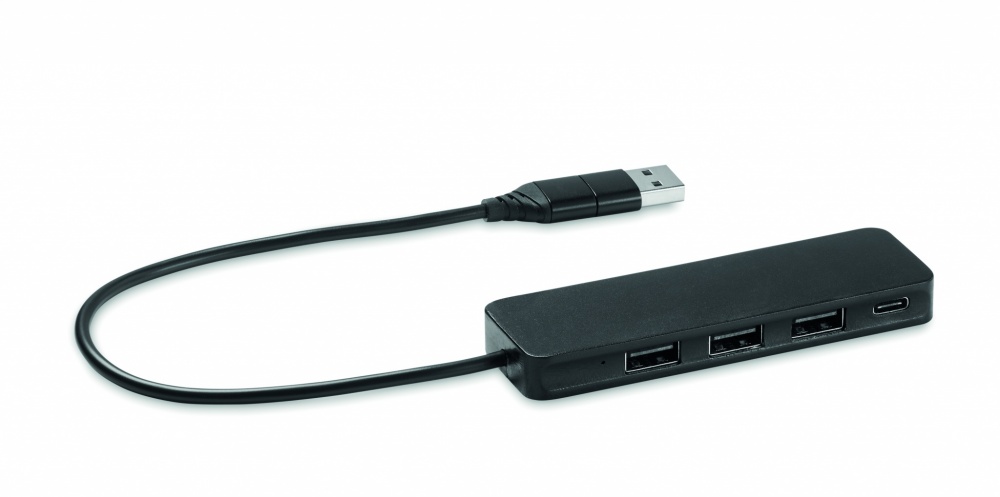 Logotrade promotional item image of: USB-C 4 port USB hub