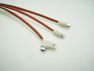 Logo trade promotional gifts picture of: 3 in 1 charging cable in cork