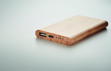 Logotrade promotional merchandise picture of: 4000 mAh Bamboo power bank