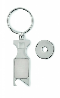 Logotrade promotional merchandise photo of: Euro Token key ring Porvoo