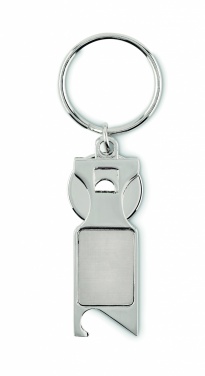 Logotrade promotional product picture of: Euro Token key ring Porvoo