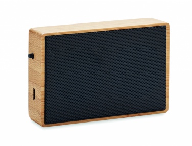 Logo trade promotional items picture of: Solar bamboo wireless speaker