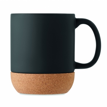 Logo trade business gift photo of: Matt ceramic cork mug 300 ml