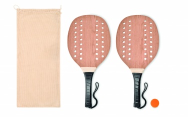 Logotrade business gift image of: Rosewood beach tennis set