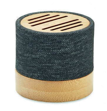 Logotrade corporate gift image of: Bamboo RPET wireless speaker