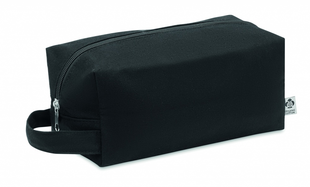 Logo trade promotional product photo of: Canvas cosmetic bag 220 gr/m²