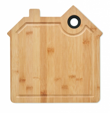 Logo trade corporate gifts image of: Bamboo house cutting board