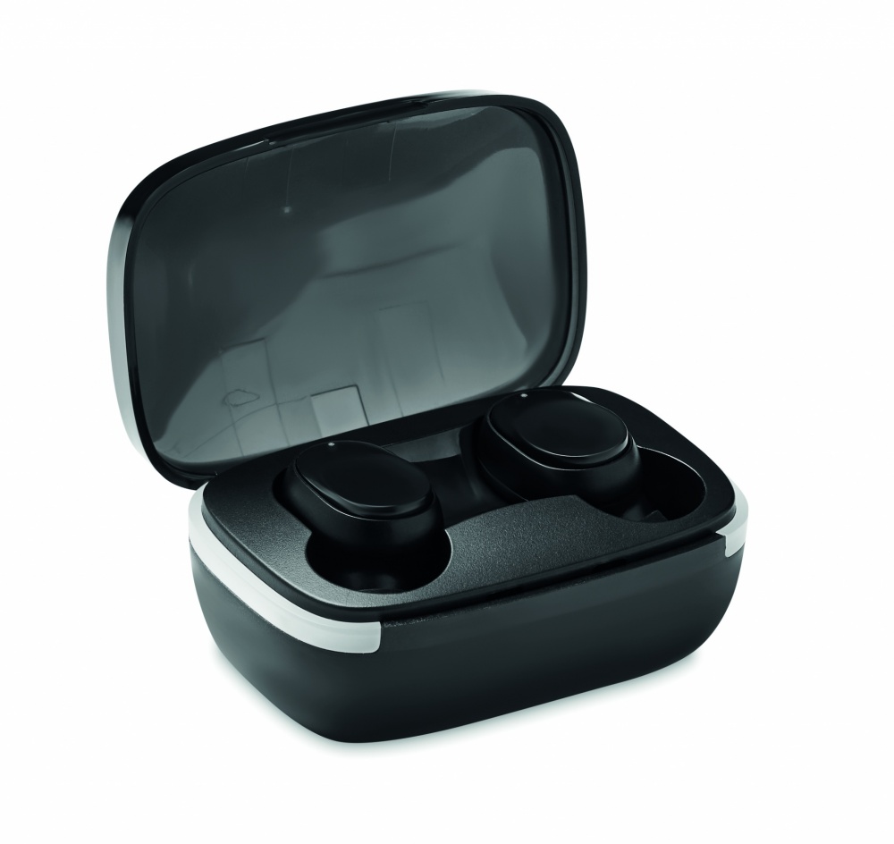 Logo trade advertising product photo of: TWS earbuds with charging case