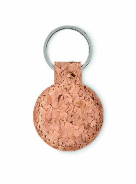 Logotrade business gift image of: Round cork key ring Mikkeli