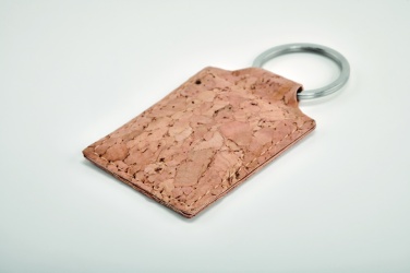 Logo trade promotional items image of: Rectangular cork key ring Imatra