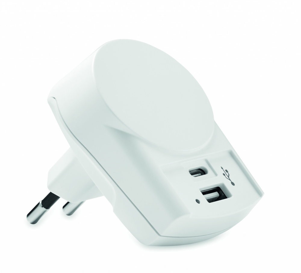 Logo trade advertising product photo of: Skross Euro USB Charger (AC)