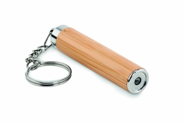 Logo trade promotional products image of: Mini bamboo torch with keyring