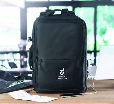 Logo trade promotional merchandise picture of: Backpack 600D RPET