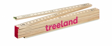 Logotrade promotional product picture of: Carpenter ruler in wood 2m