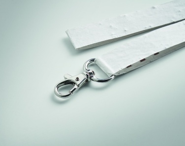 Logo trade corporate gift photo of: Seed paper lanyard w/hook