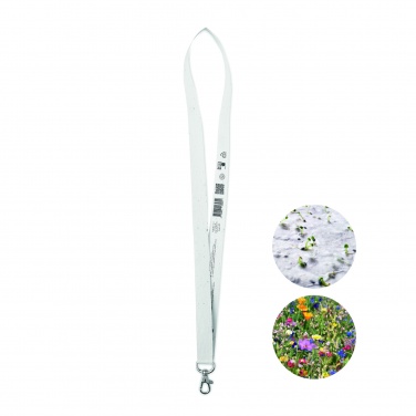 Logotrade advertising products photo of: Seed paper lanyard w/hook