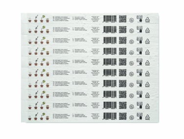 Logo trade advertising products picture of: Sheet of seed paper wristbands