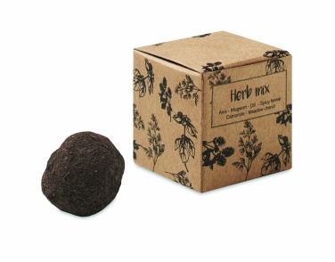 Logotrade promotional gift picture of: Herb seed bomb in carton box